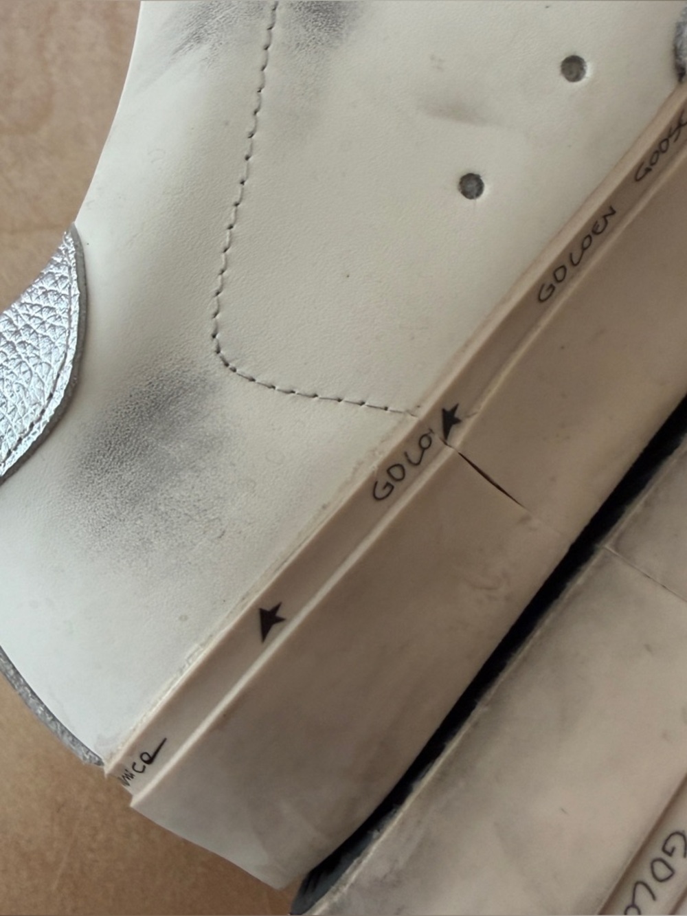 Golden Goose Hi Star platform sneakers silver star - Picture 11 of 17